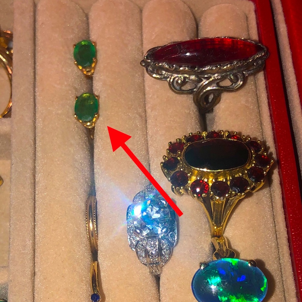 Emerald Earring 14Kt Gold